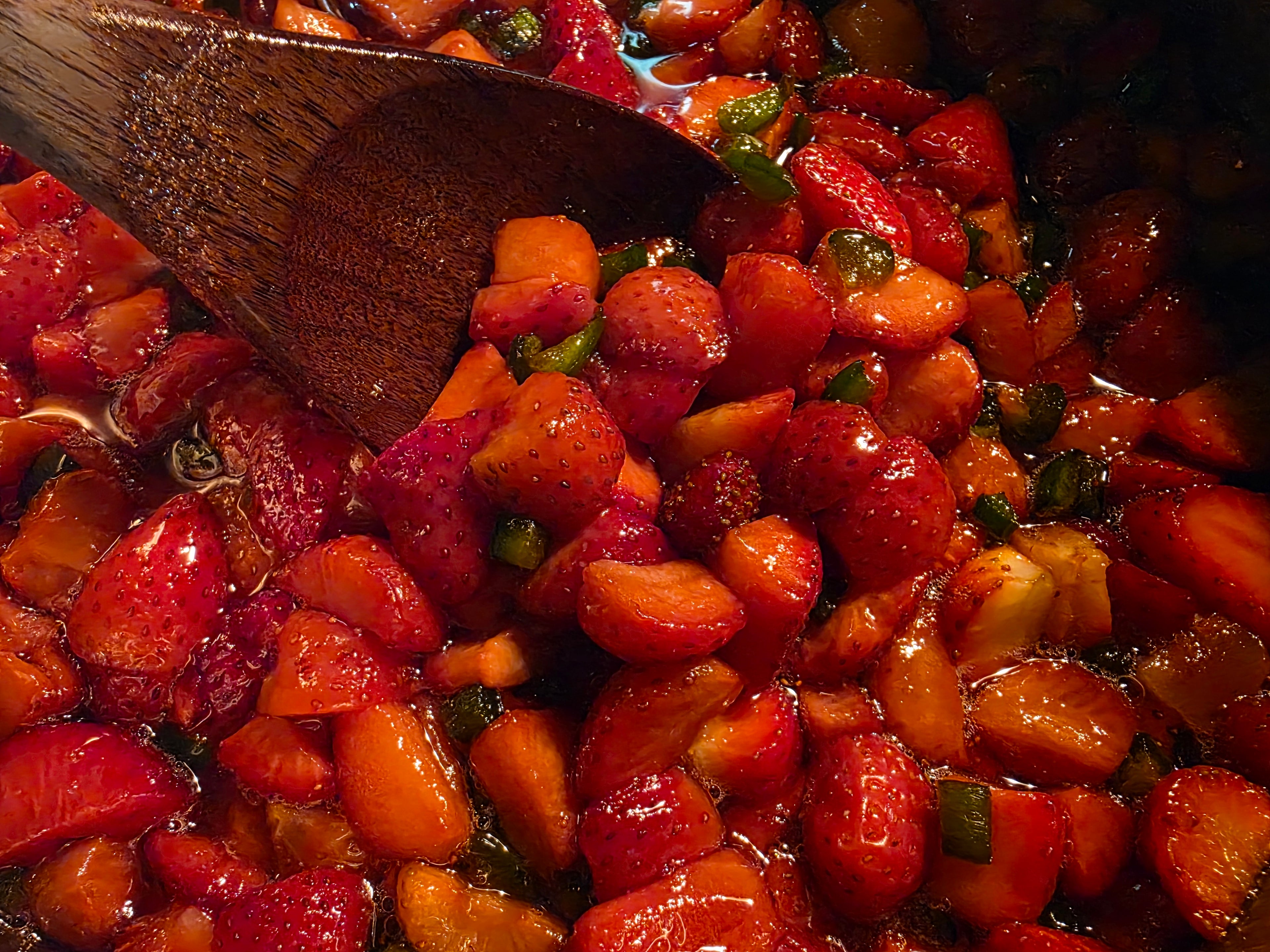 "Strawberry Jalapeño Preserves 8oz - handcrafted Texas preserves by Plum Krazy Creations"